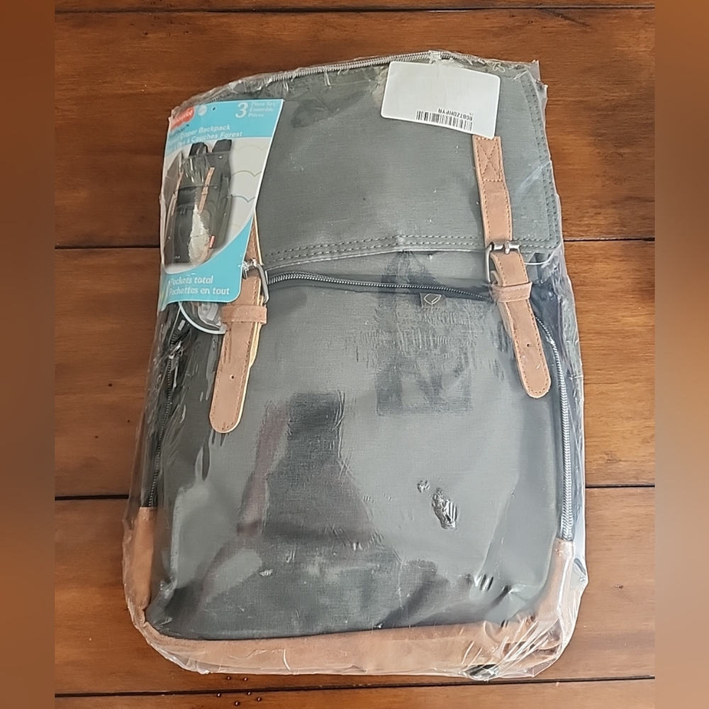 Fisher-Price Forest Diaper Backpack FastFinder 3pc Set! *NEW